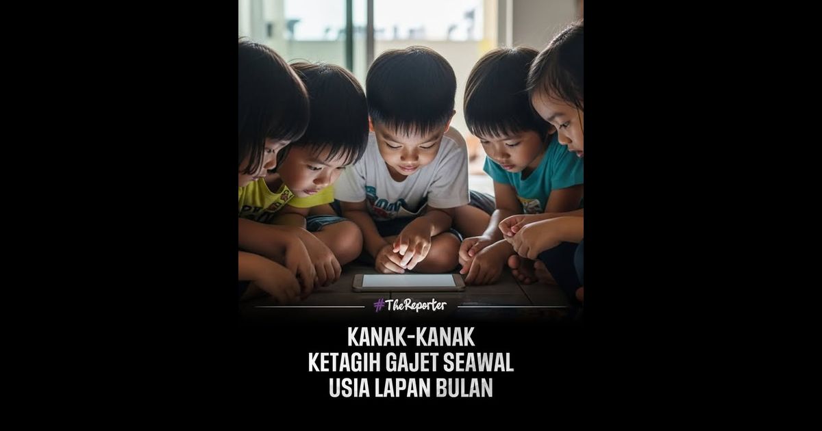 Kajian Universiti Malaya mendedahkan fakta membimbangkan apabila lebih 50 peratus kanak kanak di Semenanjung mula menggunakan peranti digital secara bersendirian seawal usia empat tahun.