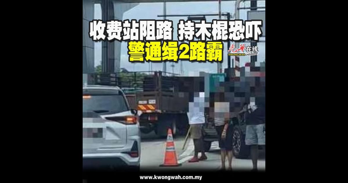 收费站阻路 持木棍恐吓 警通缉2路霸 （附视频）