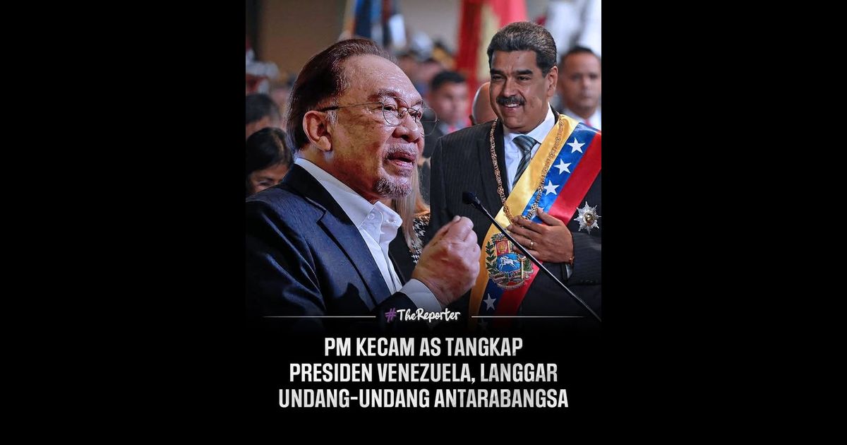 Perdana Menteri Datuk Seri Anwar Ibrahim menyuarakan kebimbangan serius terhadap dakwaan penahanan Presiden Venezuela dan isterinya menerusi operasi ketenteraan Amerika Syarikat, yang disifatkan sebagai pencabulan jelas undang-undang antarabangsa serta kedaulatan sebuah negara berdaulat.