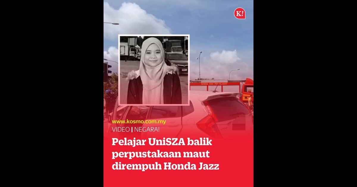 Pelajar UniSZA balik perpustakaan maut dirempuh Honda Jazz