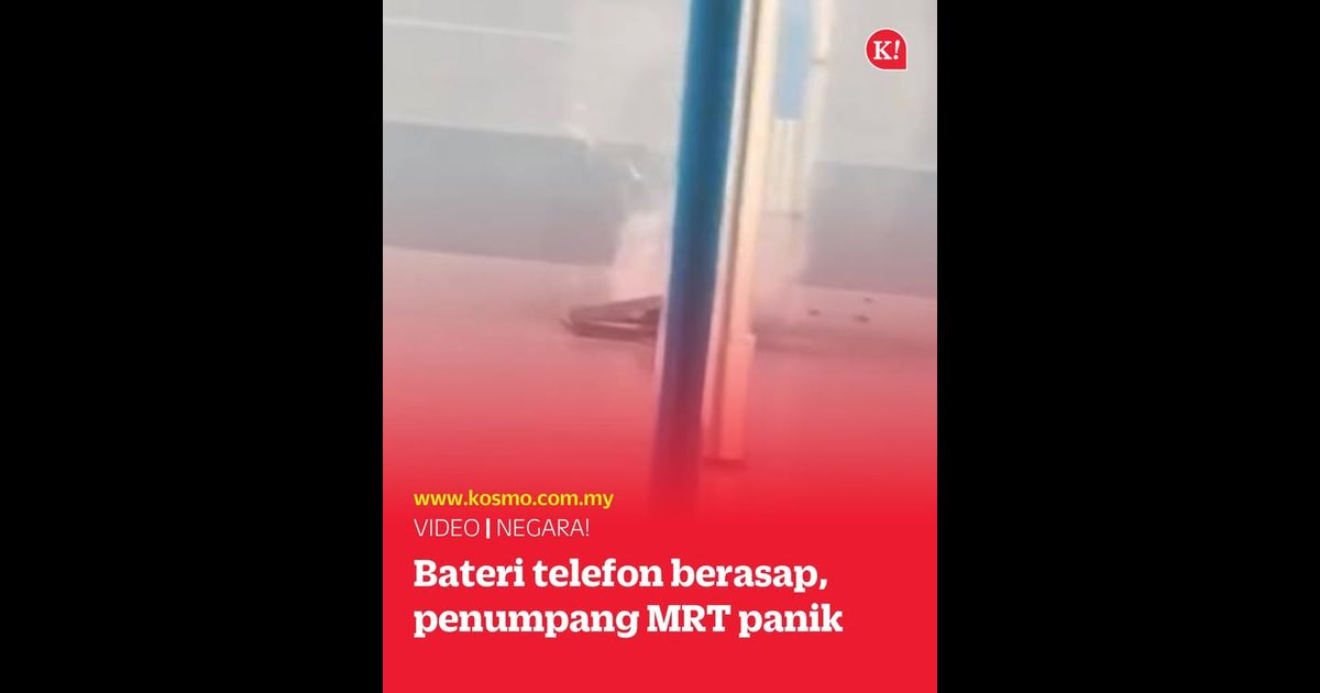 Bateri telefon berasap, penumpang MRT panik