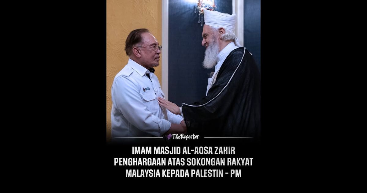 Imam Masjid Al Aqsa Sheikh Ali Umar Yaqoub Abbasi menzahirkan penghargaan tinggi kepada kerajaan dan seluruh rakyat Malaysia atas sokongan berterusan terhadap perjuangan Palestin.