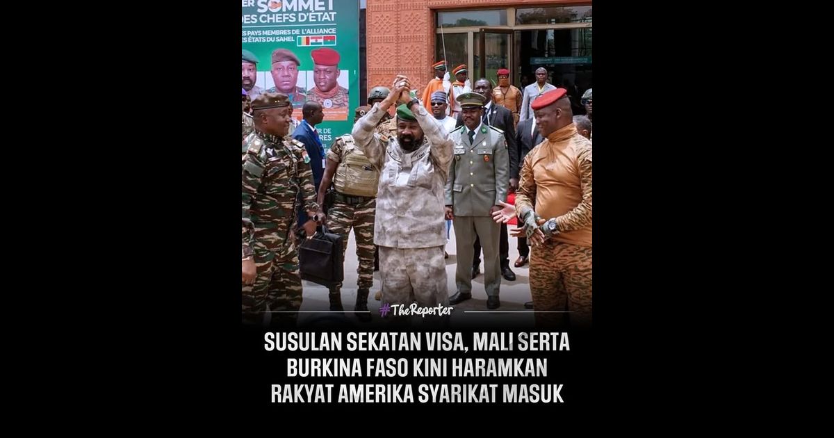 Mali dan Burkina Faso mengumumkan larangan kemasukan buat warga Amerika Syarikat sebagai tindak balas terhadap sekatan visa yang dikenakan oleh Washington.