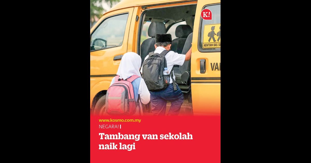 Tambang van sekolah naik lagi