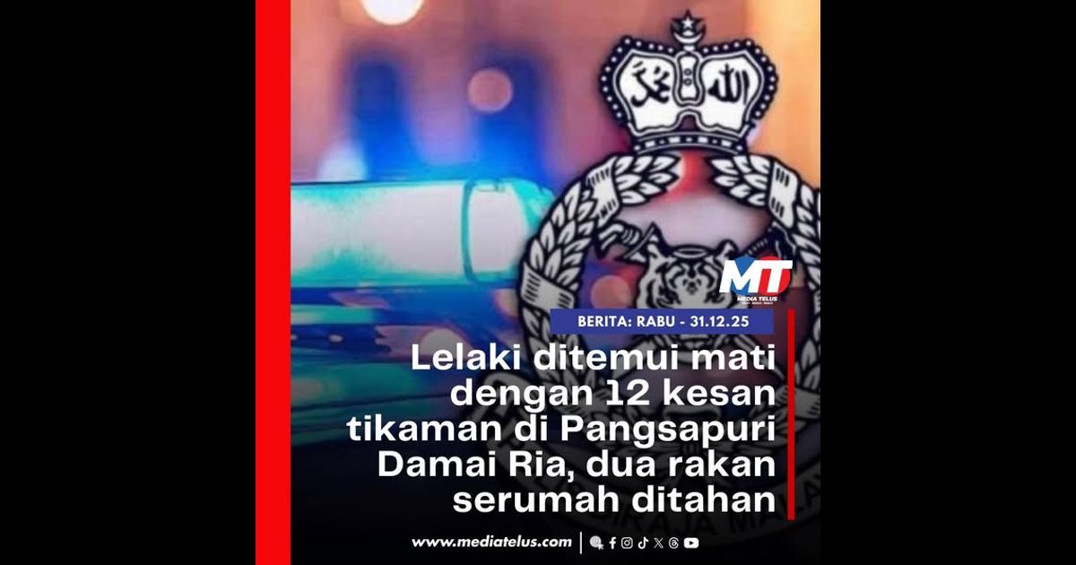 Lelaki ditemui mati dengan 12 kesan tikaman di Pangsapuri Damai Ria, dua rakan serumah ditahan