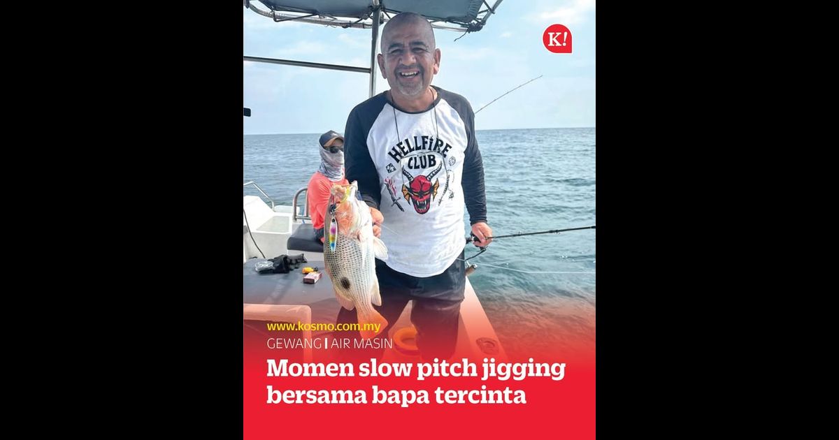 Momen slow pitch jigging bersama bapa tercinta