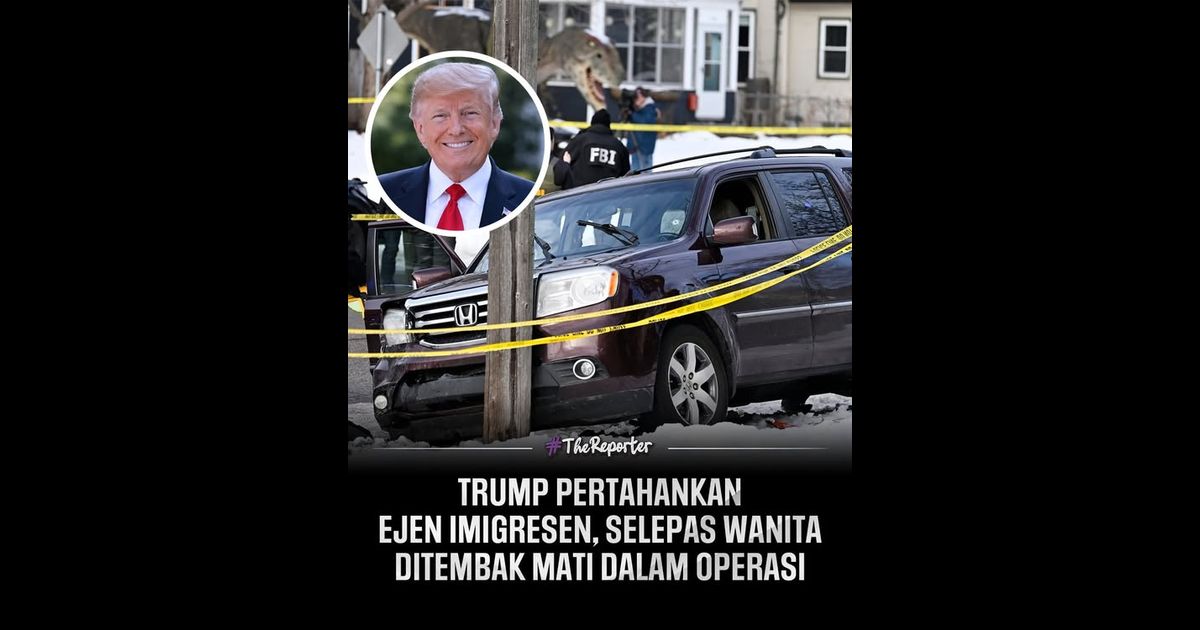 Trump pertahankan ejen imigresen, selepas wanita ditembak mati dalam operasi