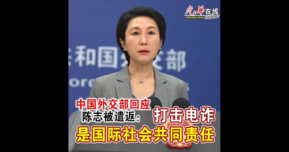 中国外交部回应陈志被遣返： 打击电诈是国际社会共同责任