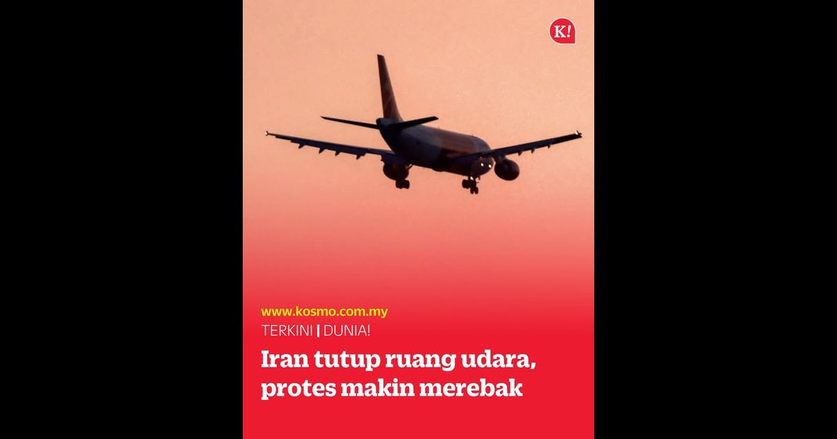 Iran tutup ruang udara, protes makin merebak