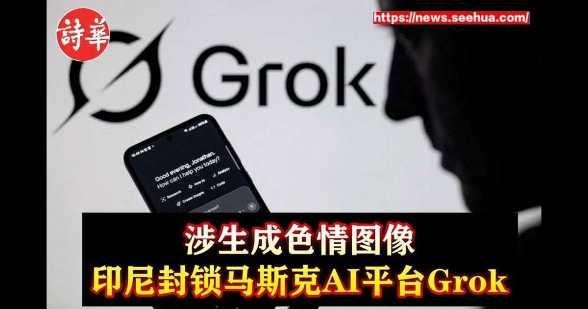涉生成色情图像　印尼封锁马斯克AI平台Grok