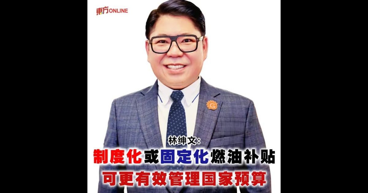 林绅文:制度化或固定化燃油补贴 可更有效管理国家预算