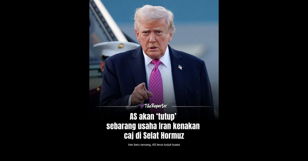 Presiden Amerika Syarikat, Donald Trump, berkata negaranya akan “menutup” sebarang langkah Iran untuk mengenakan caj laluan di Strait of Hormuz jika perkara itu benar-benar berlaku.