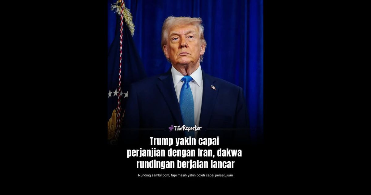 Donald Trump berkata beliau yakin Amerika Syarikat akan mencapai perjanjian dengan Iran selepas rundingan yang menurutnya berjalan dengan sangat baik.