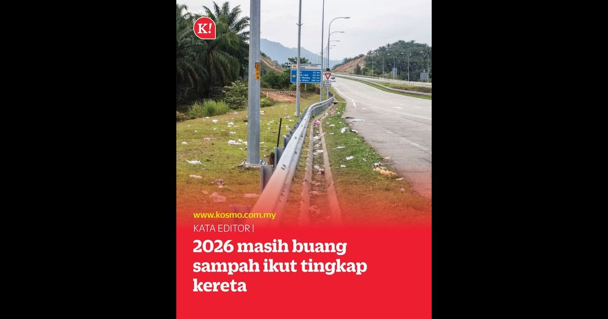 2026 masih buang sampah ikut tingkap kereta