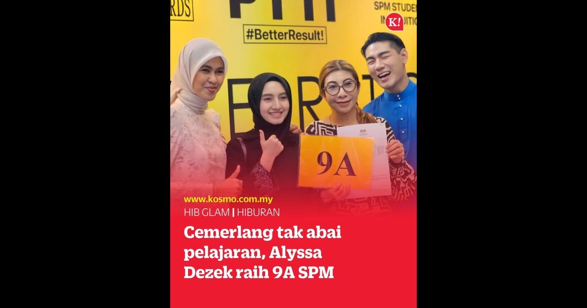 Cemerlang tak abai pelajaran, Alyssa Dezek raih 9A SPM