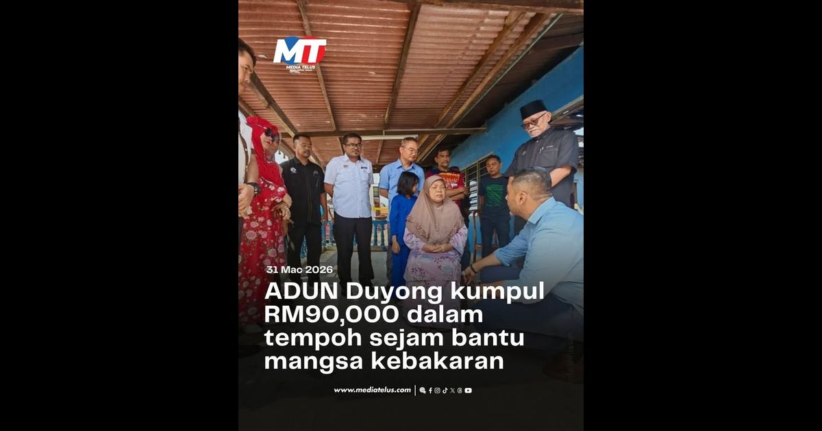 ADUN Duyong kumpul RM90,000 dalam tempoh sejam bantu mangsa kebakaran