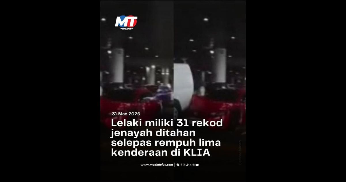 Lelaki miliki 31 rekod jenayah ditahan selepas rempuh lima kenderaan di KLIA