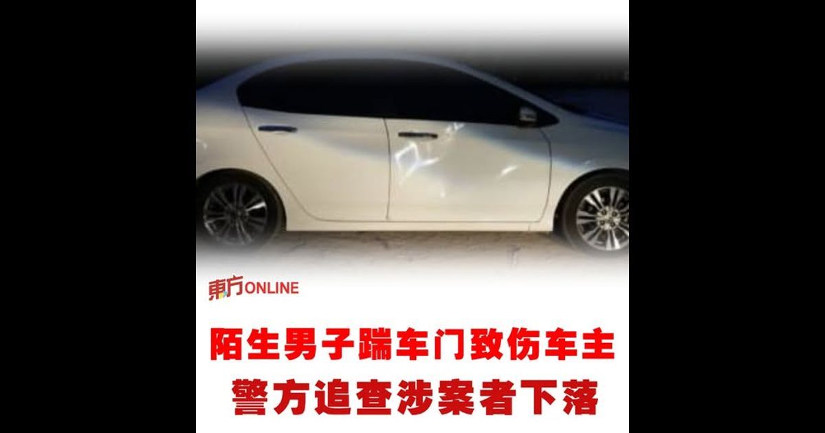 陌生男子踹车门致伤车主 野新警方追查涉案者下落