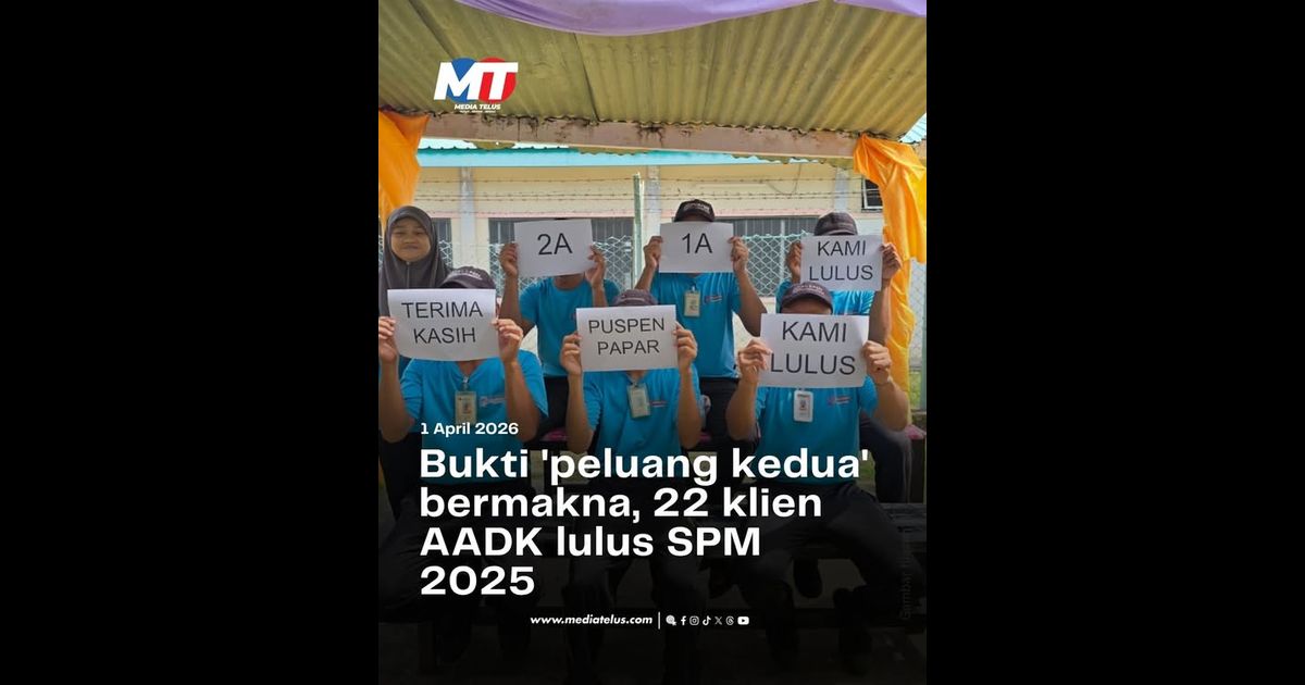 Bukti ‘peluang kedua’ bermakna, 22 klien AADK lulus SPM 2025