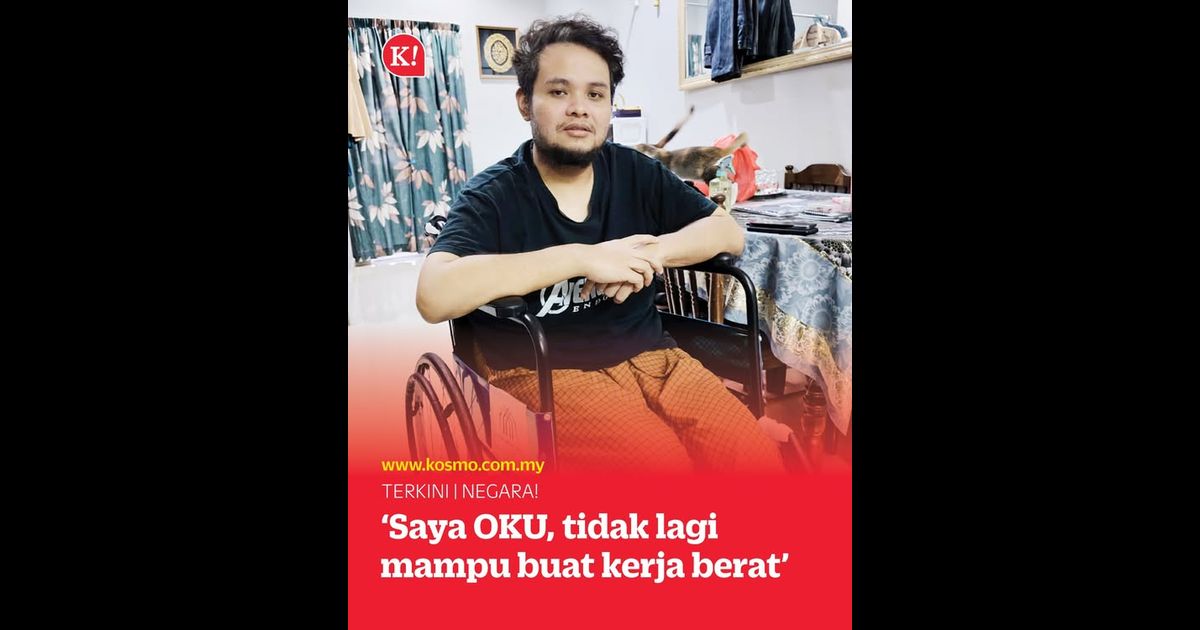‘Saya OKU, tidak lagi mampu buat kerja berat’