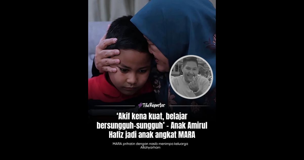 Anak Allahyarham Amirul Hafiz jadi anak angkat MARA