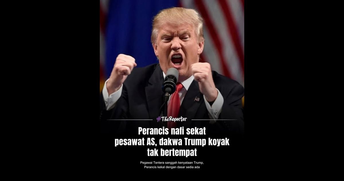 Perancis menolak dakwaan Donald Trump yang mendakwa negara itu menyekat pesawat tentera Amerika Syarikat daripada melalui ruang udaranya dalam konflik melibatkan Iran.